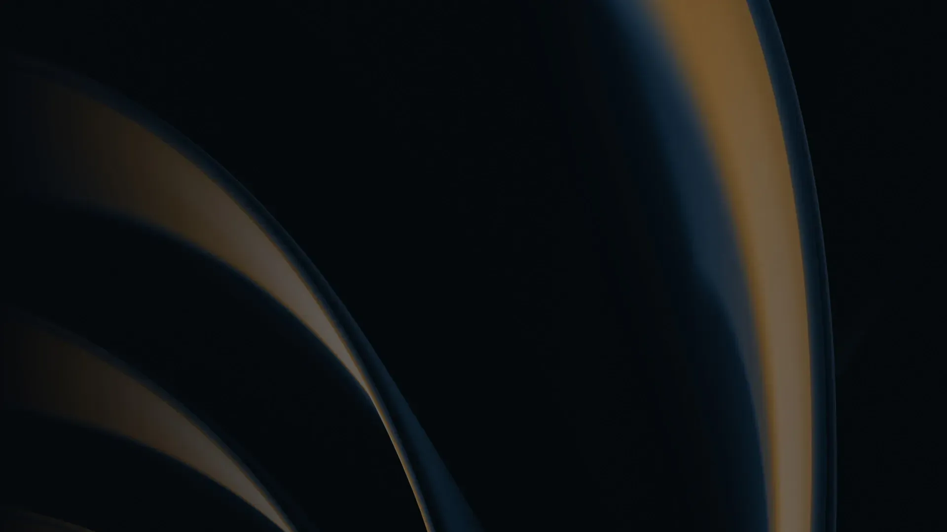 Straight metallic shapes with an orange and blue gradient